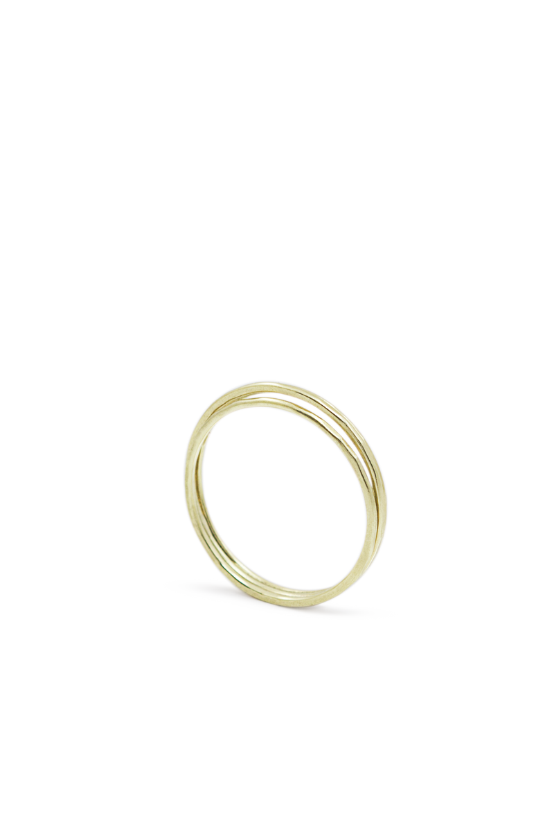 Torque Pinkie Ring Solid Gold
