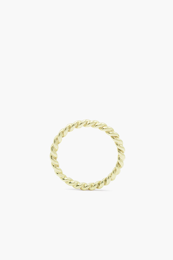 Weave Ring Medium Solid Gold