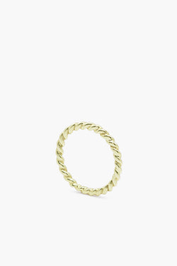 Weave Ring Medium Solid Gold