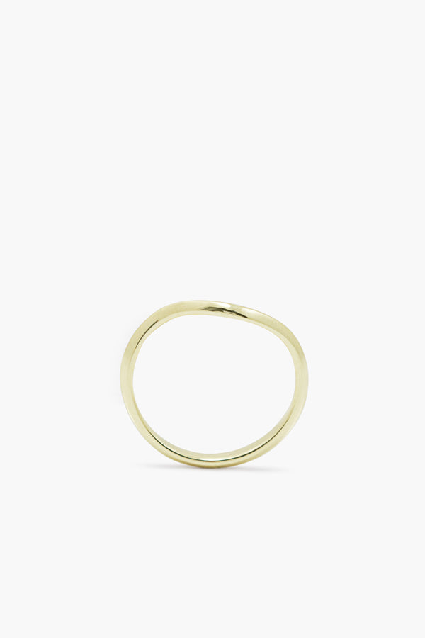 Wave Ring Solid Gold
